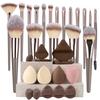3-20Pcs Premium Makeup Brushes Set Soft Fluffy Beauty Cosmetic Foundation Makeup Brush Eyeshadow Blush Kabuki Make Up Tools