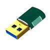 Leichte Adapterkonverter vom Typ USB 3.0-Stecker auf Typ C-Buchse unterstützen schnelles Laden mit 5 V und 2 A und Datenübertragung mit 5 Gbit/s.