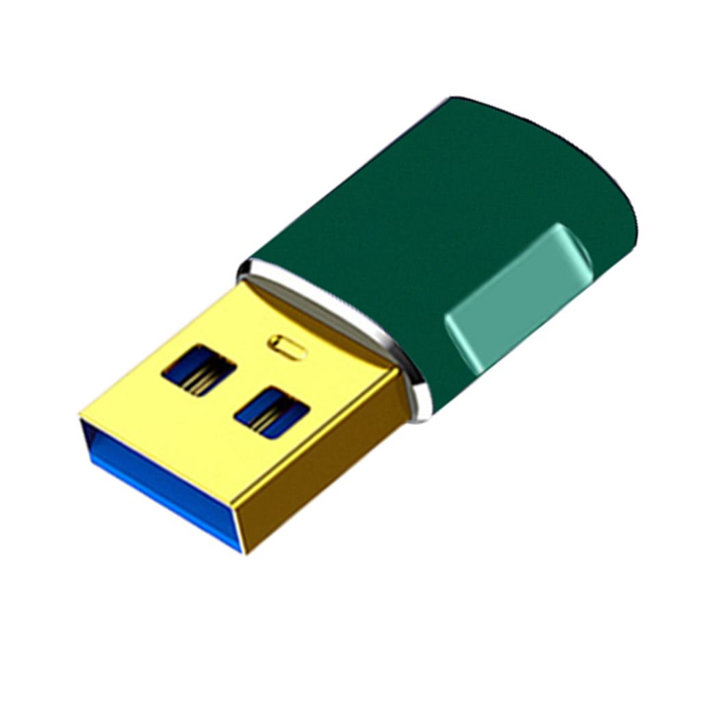 Leichte Adapterkonverter vom Typ USB 3.0-Stecker auf Typ C-Buchse unterstützen schnelles Laden mit 5 V und 2 A und Datenübertragung mit 5 Gbit/s.
