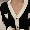 Su Chuang Leichter Luxus S925 Silberperlen Choker Halskette - Minimalistisches Design für Damen