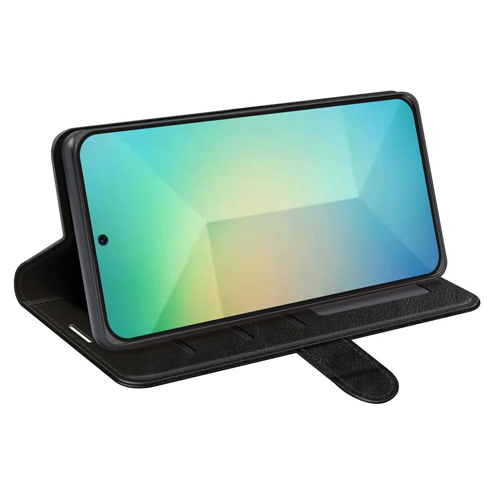 Dla Samsunga Galaxy S25 Etui Portfelowe Tekstura Crazy Horse Stojak Skórzany Pokrowiec na Telefon