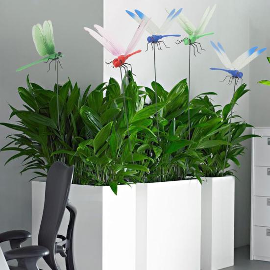 Dragonfly Clip with Pole Garden Decor Dragonfly Hat Clip 3D Artificial Dragonfly Rod Clip for Men And Women Hat Outdoor Plants