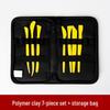 8-Piece Polymer Clay Sculpting Tool Set - Handmade Plastic Embossing Knives for DIY Projects