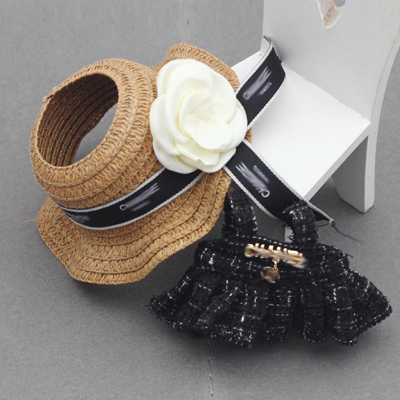 Pendant Doll Dress Accessories Doll Empty Top Opening Woven Straw Hat