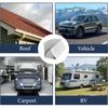 10PCS 10mm Car Sound Deadening Mat Aluminum Foil Heat Insulation Soundproof Foam Noise Reduction Pad for Car Door Roof Hood