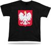 Men's Polish Eagle Polska Sign Flag Symbol T Shirt VTG Style Gift Tee Black