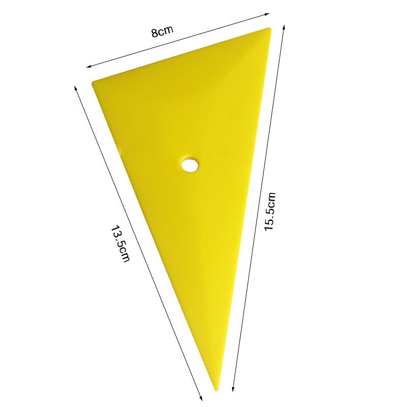 Cross-Border Car Wrapping Tools: Soft Triangle Squeegee for Color Change Film Edge Trimming.