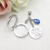 IDLAN Wedding Bouquet Locket Charm Rhinestone Photo Charm Memorial Bridal Bouquet Charm Memorial Photo Keepsake Something blue