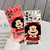 Clear Case For Samsung Galaxy A57 A37 A56 5G A36 Cases A55 A54 A35 A26 A07 A17 A16 A06 A34 A15 Soft Cover Mafalda Cartoon Girl