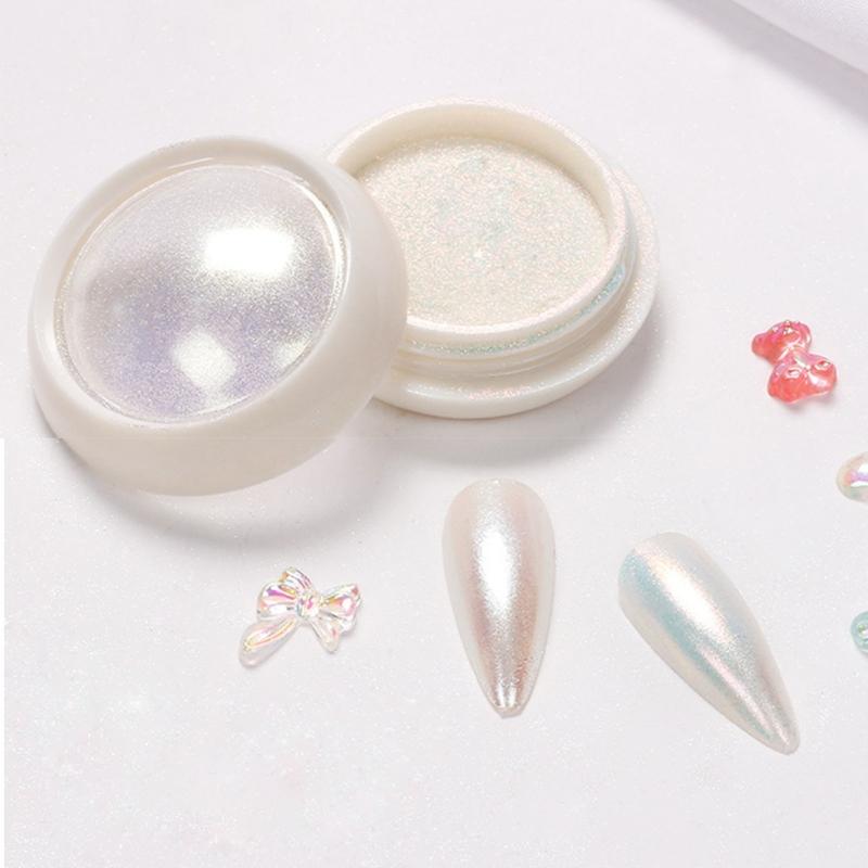 Mirror Chrome Nail Powder Metallic Holographic Chrome Nail Powder Mirror Nail Chrome Powder for Manicure Nail Art Decors