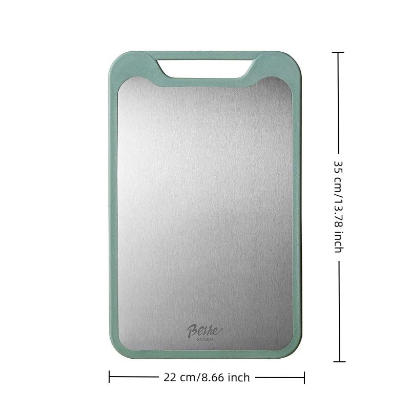 Stainless Steel Plastic Double-sided Multifunctional Cutting Board Vegetables And Meat Chopping Cutting Board Two Sides