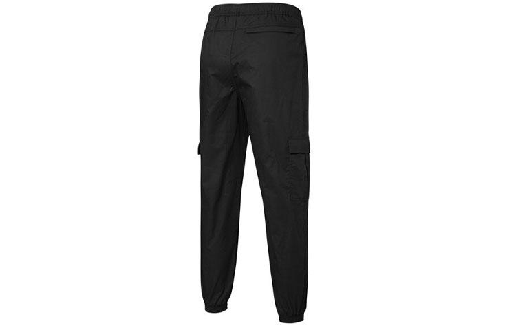 PUMA Knitted Sweatpants Men's Black Moderate Cuffed Pants 536307-51