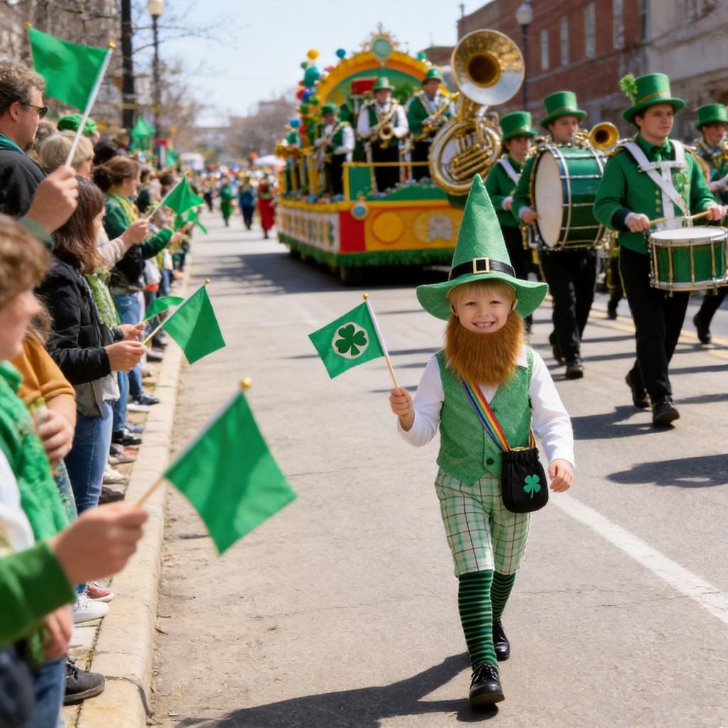 St Patricks Day Cosplay Costume For Children With Felt Fabric For Stage Performances And Parties