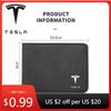 Adesivo per Auto Tesla 1pz Decorazione da Uomo Borsa Portapatente in Pelle Porta Carte di Credito per Tesla Model 3 2021 S X Y 2017 2018 2019