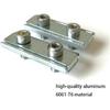 Go Kart Dual Screw Cable Clamp, 4Pcs Kart Throttle/Brake Two-Bolt Steel Cable Clamp