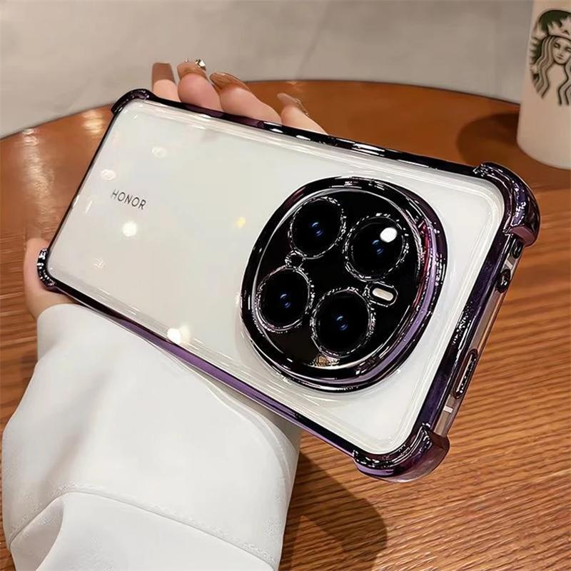Case For Honor Magic 7 Pro 8 6 6Pro 5 Magic 8 8Pro 5G Magic 4 5 lite Camera Protect Cover Transparent Silicone Shockproof Bumper