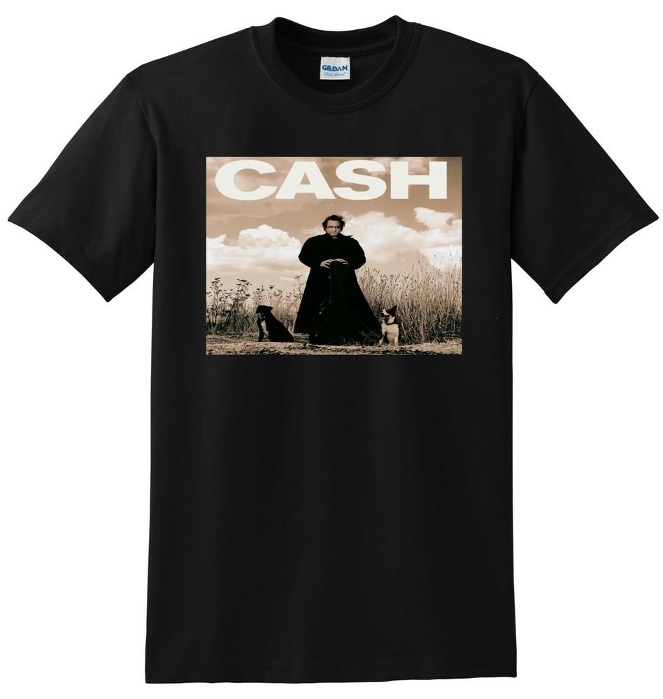 JOHNNY CASH T SHIRT american recordings vinyl cd cover S-5XL Unisex T-Shirt S