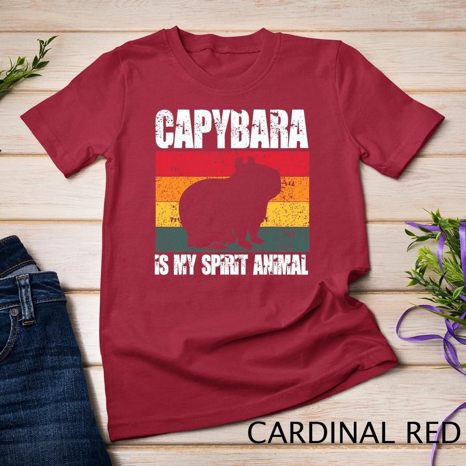 Capybara Is My Spirit Animal Shirt Capybara Pet Animal Gifts Unisex T-shirt 3 S