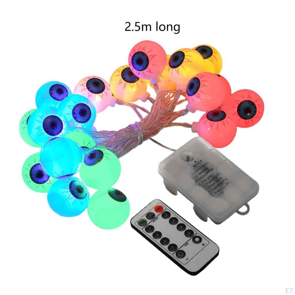 20 LED Halloween Lights, Night Party Eyeball, Indoor Fireplace