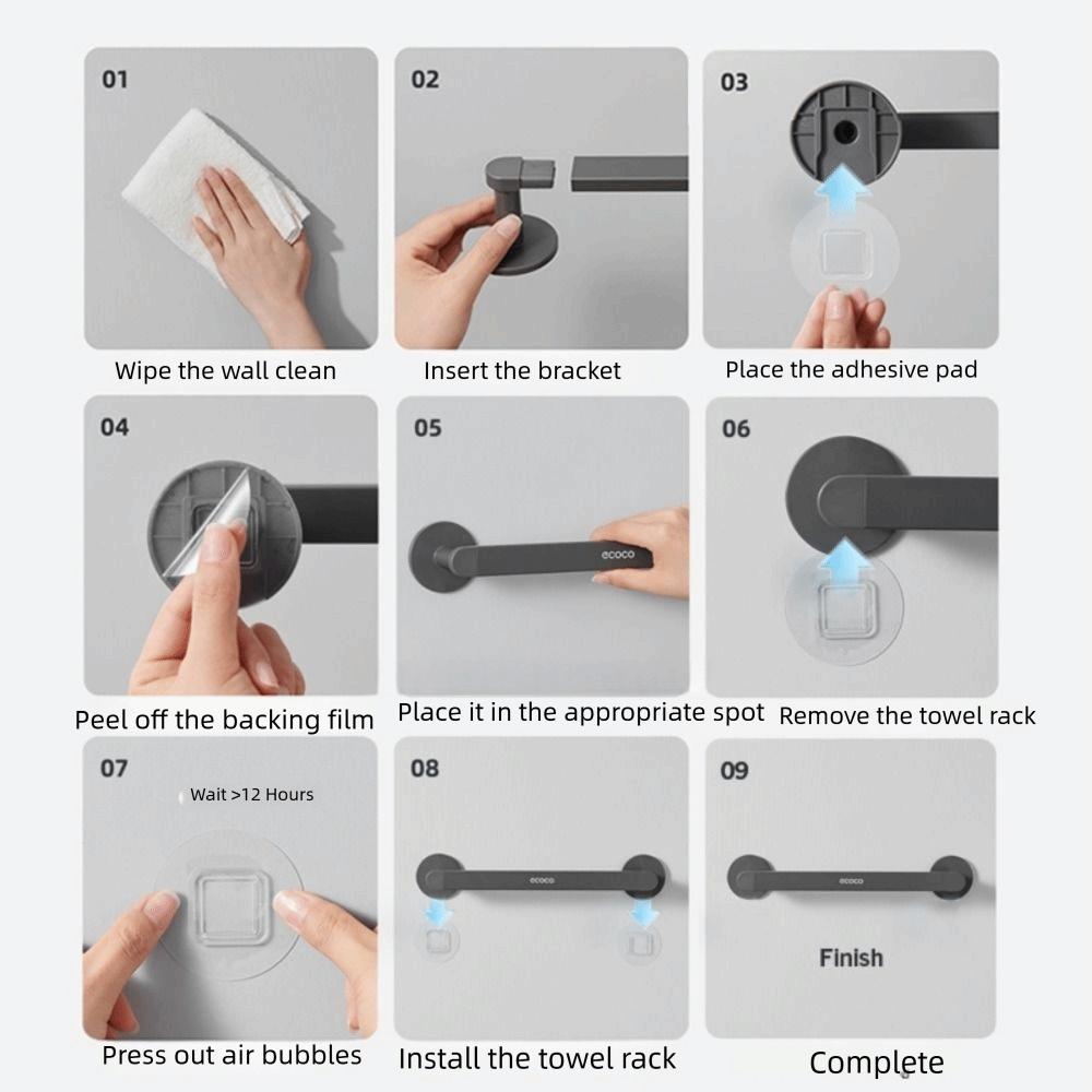 Alüminyum Havluluk Duvara Monte Edilen Saklama Rafı Yeni Havluluk Ev Banyo