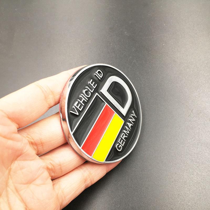 New Design 3D Metal Car Mudguard Trunk Door mark Sticker Germany VEHICLE ID Emblem Badge Sticker For VW WOLFSBURG zf4