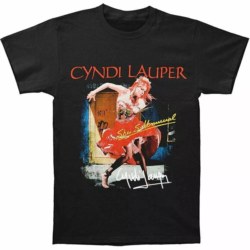 

She s So Unusual Cyndi Lauper Shirt Black Cotton Unisex S-345XL - Free Shipping 4XL