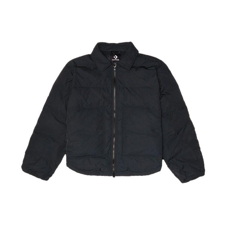 Converse Down Jackets Men's Black Lapel Moderate 10021966-A02