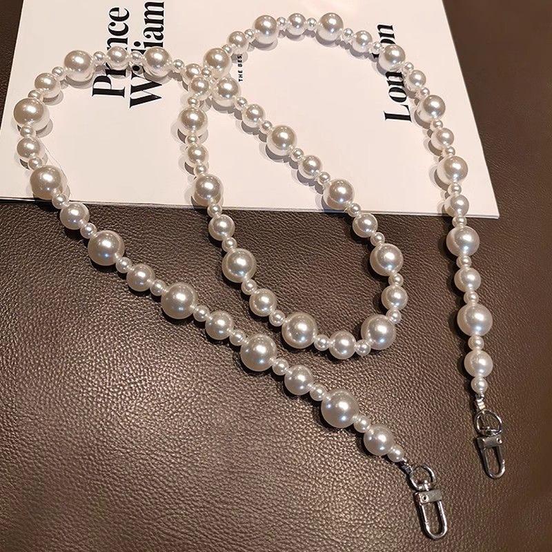 Universal Phone Anti-lost Lanyard Crossbody Necklace Phone Chain Long Beaded Straps For IPhone Xiaomi Samsung Huawei Pendants