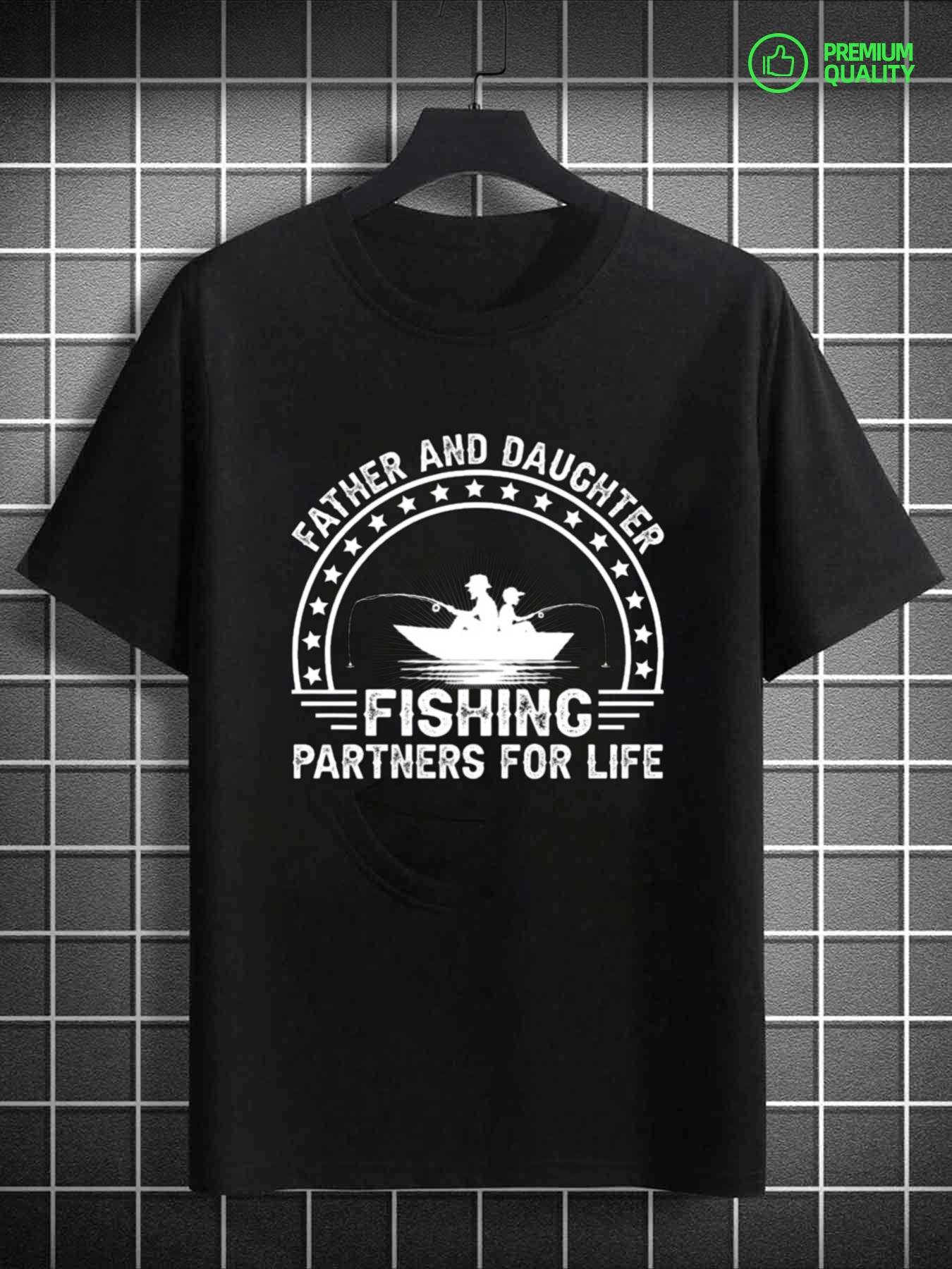 Men s T-Shirt Y2K Fishing Partners Life Black 2XL