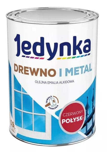 Alkyd Enamel For Wood And Metal Red 0.9L - 5Emal.Cze0.9