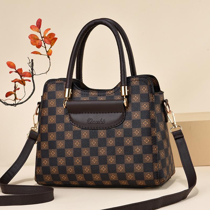 2025 Large-capacity Handbag Women's Bag Retro Versatile Shoulder Messenger Bag Texture Trend