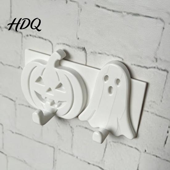 Small Item Storage Hook Pumpkin Ghost Key Hook 3D Printed Halloween Wall