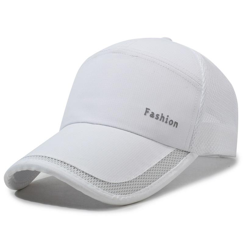 

Летняя мужская дышащая кепка для спорта на открытом воздухе, солнцезащитный крем для рыбалки, бейсболка, шляпа от солнца белый