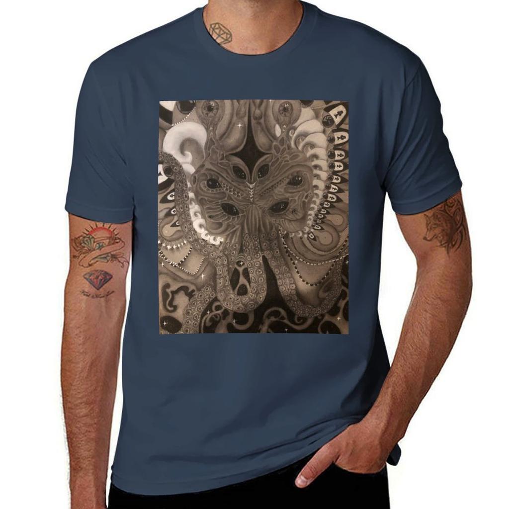 T mimozemské grafické tričko tričko ležérní Podivné tričko t muž Octo muž