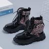Boys And Girls Baby Pocket Martin Boots Round Head Side Zipper Short Fashion Boots