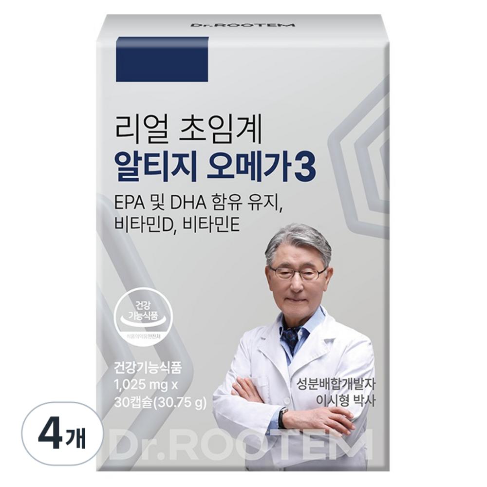 Dr. Rutem Dr. Lee Si-hyung's Real Supercritical RTG Omega-3 30.75g 4 Pcs 30 Tablets