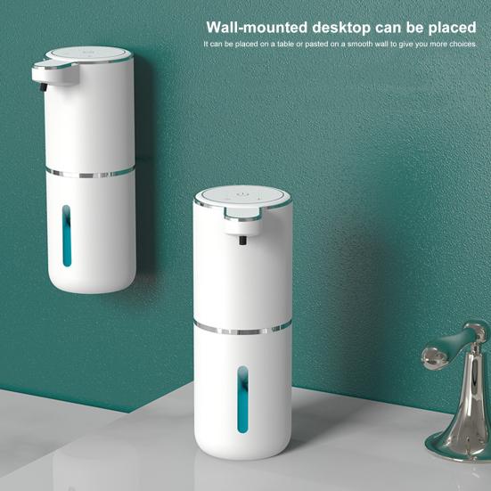 Waterproof Automatic Soap Dispenser USB-C Fast Charging 4 Foaming Settings IPX5 Waterproof Design