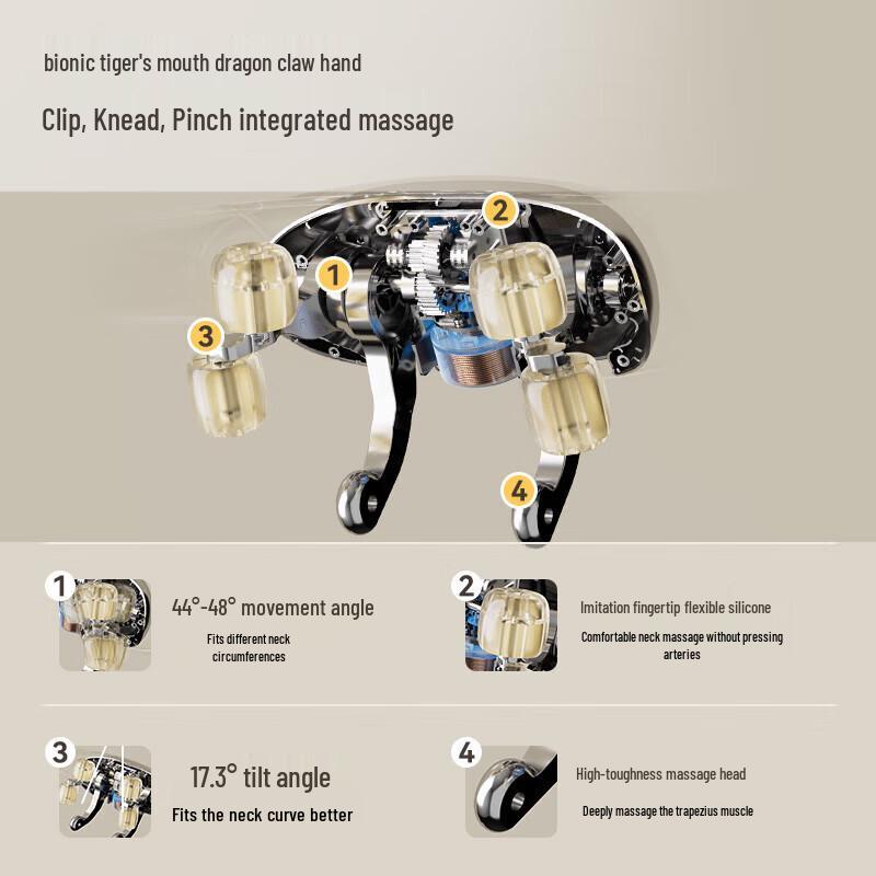 Aux Cervical Shoulder Neck Massager Shawl CN Plug (adapter Included)