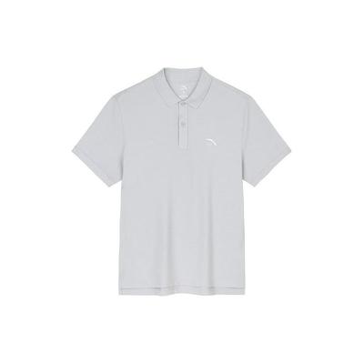 Quick-Dry Casual Outdoor Short Sleeve Polo Shirt Men Tops Chip-Gray 152428105-2