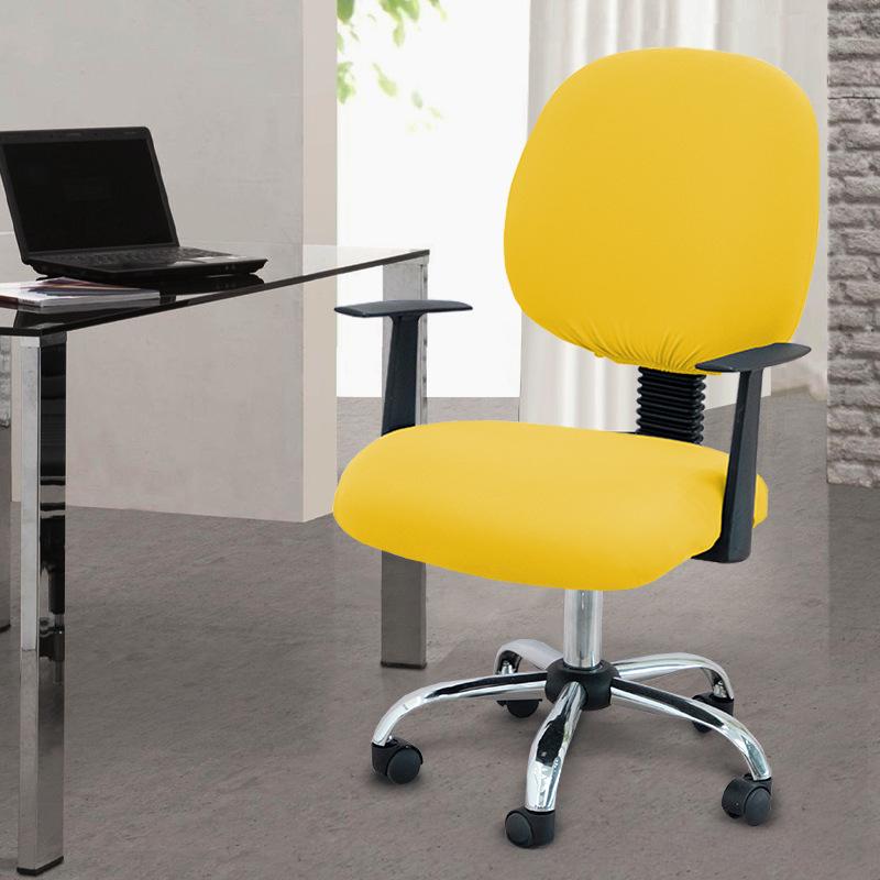 Two-Piece Computer Chair Cover Washable Executive Chair Cover For Computer Stretchable Seat Covers Computers Chairs