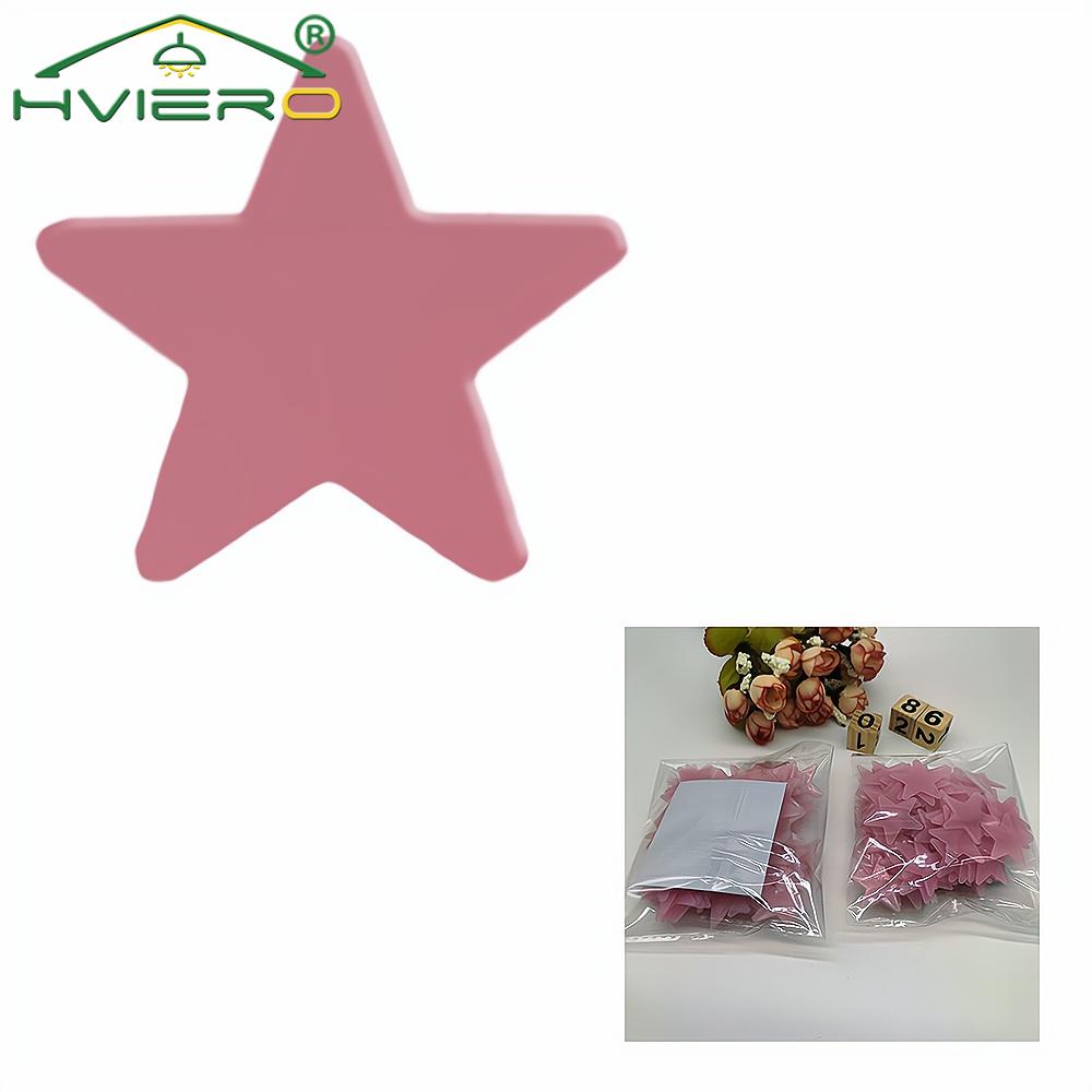 50/100X 3cm Star Glow In Dark Luminous Fluorescent Wall Sticker For Kids Baby Room Bedroom Ceiling Home Holiday Party Decoration