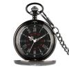 Newly Engraved Personalized Pattern Vintage Quartz Pocket Watch Chain for Son's Gift