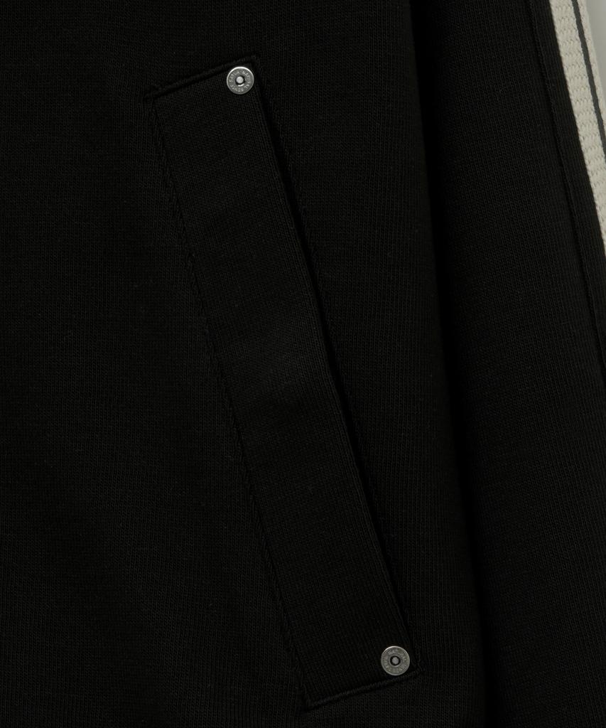 Satur Lawton Loose Fit Zip-Up Hoodie Caviar Black