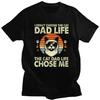 Custom I Didn't Choose The Cat Dad Life The Cat Dad Life Chose Me Tshirt for Men Short Sleeve Leisure T-shirts 100% Cotton Tees