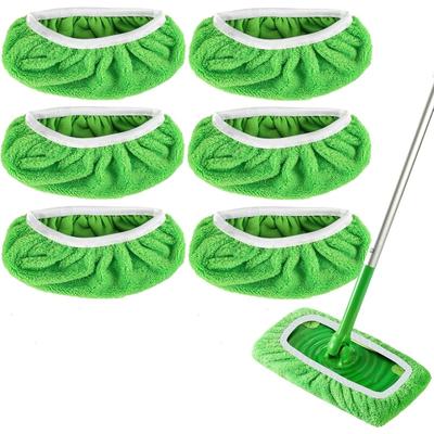 1 Set Reusable Microfiber Mop Pads for Sweeper ,Mopping Floors Cloths for Household Cleaning, Washable Pads
