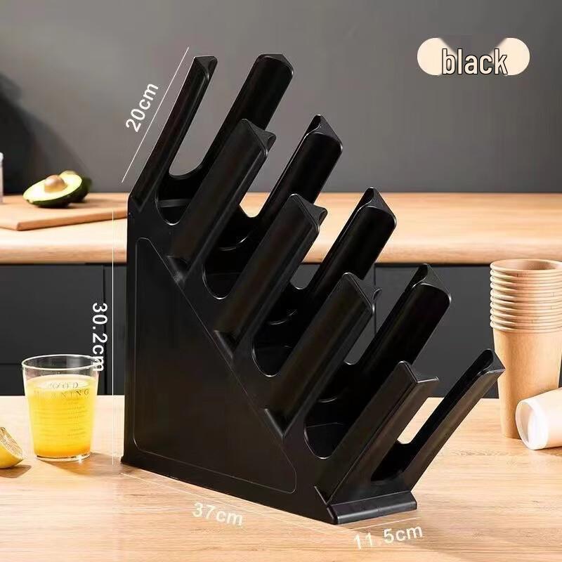 Shangqi QH-3 + QH-4 Plastic Cup Holder & Dispenser Set