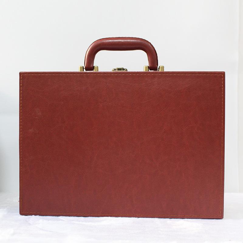 Handheld Gift Box, Vintage Multi-color Leather Hand-held Storage Box, Decorative Gift Box, Storage Box