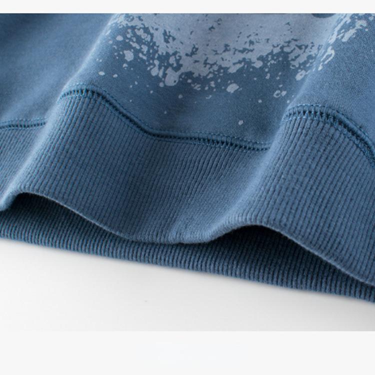 Koreanischer Stil Kinderpullover Fleece-gefüttertes Jungen-Cartoon-Oberteil