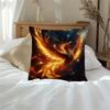 1pc Pillowcase, Elegant Phoenix Rebirth Fire Print Cushion Cover, Soft Comfortable Polyester Short Plush Fabric, Single-Sided Print, Multi-Size Option