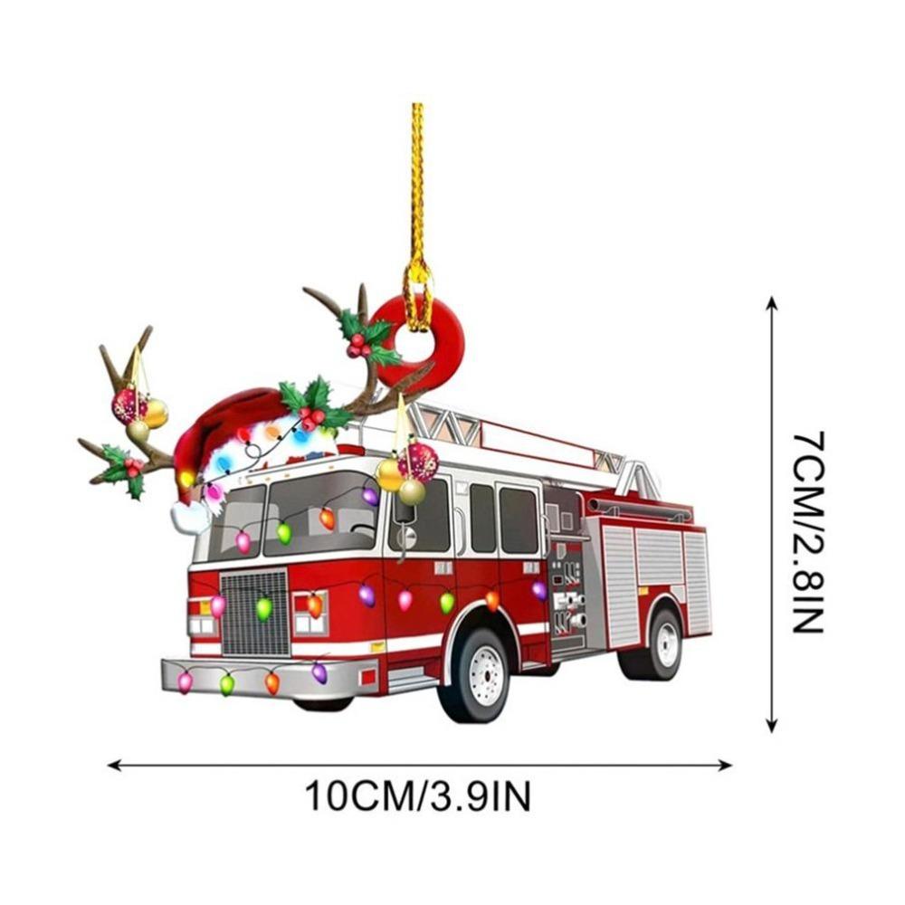 5PCS Acrylic Material Christmas Tree Ornament Christmas Decoration Pendant Christmas Party